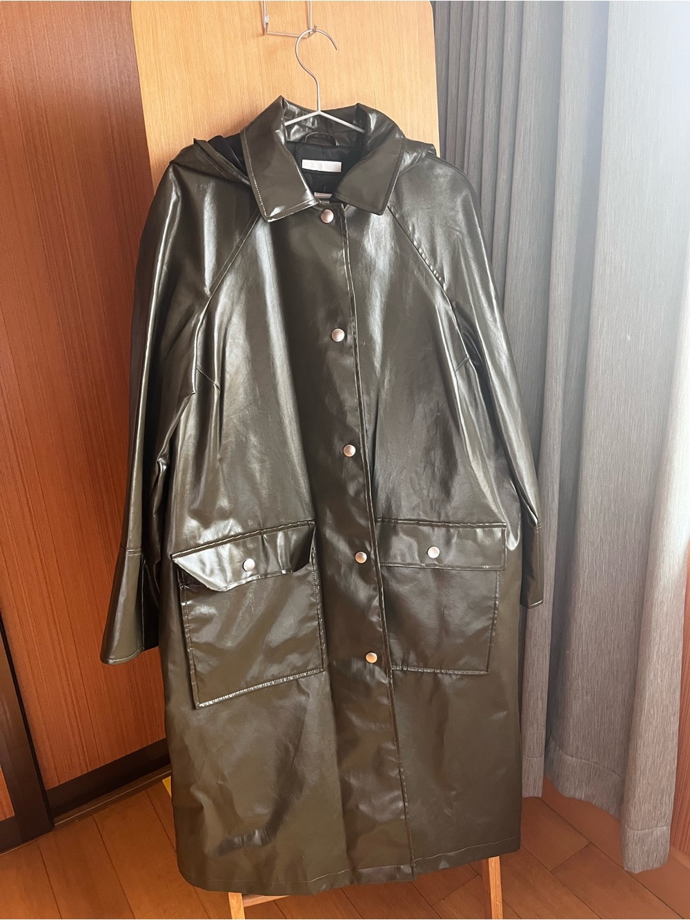 NWOT Hunter Green Jane Post Women's PL Raincoat